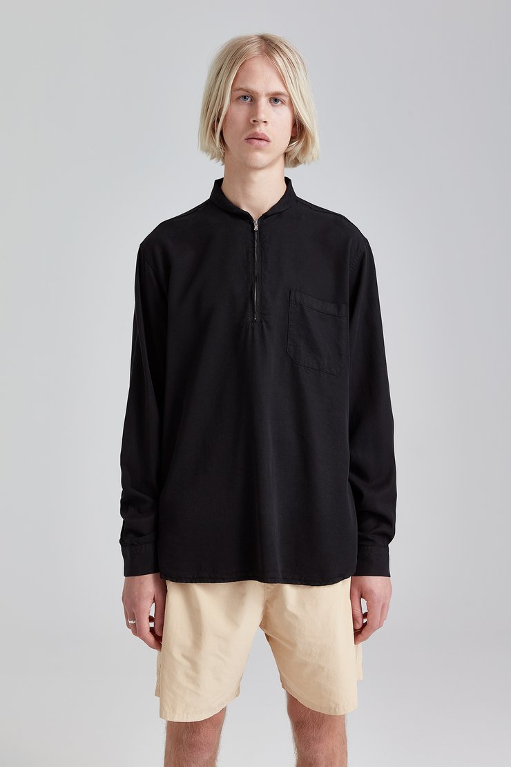 SHAWL ZIP SHIRT