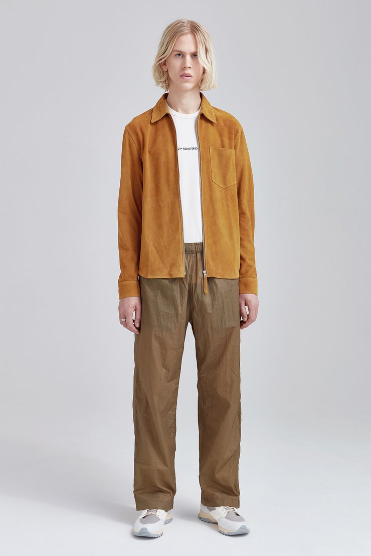 SUEDE ZIP SHIRT