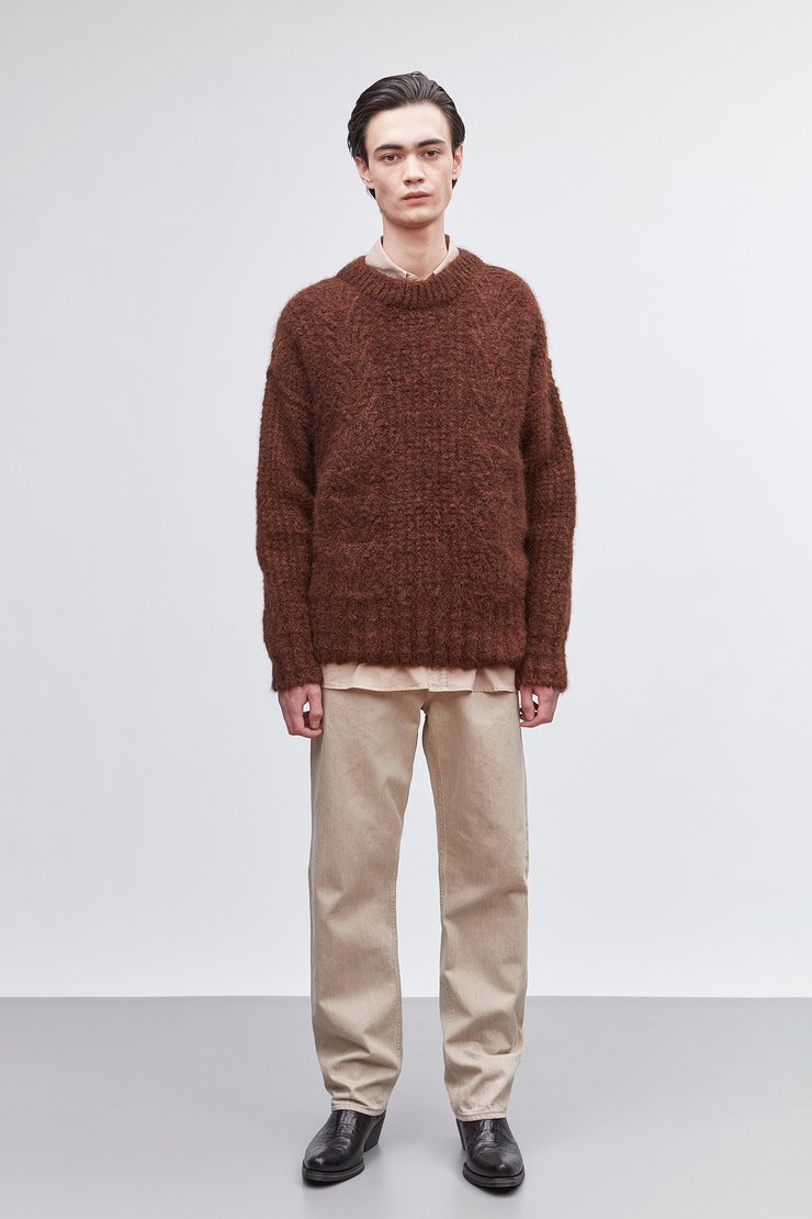 SMOOTH CABLE ROUNDNECK