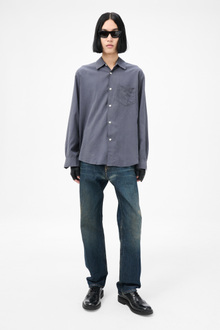 新品正規品 Our Legacy initial shirts 46 Our Legacy - Initial Shirt Black Fine Silk