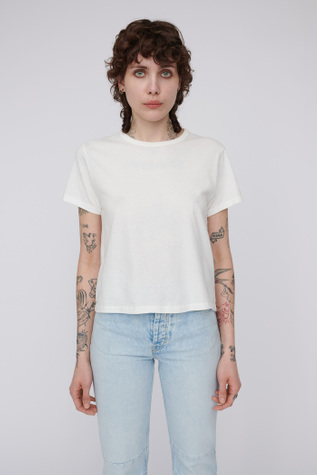 First T-Shirt White Clean Jersey