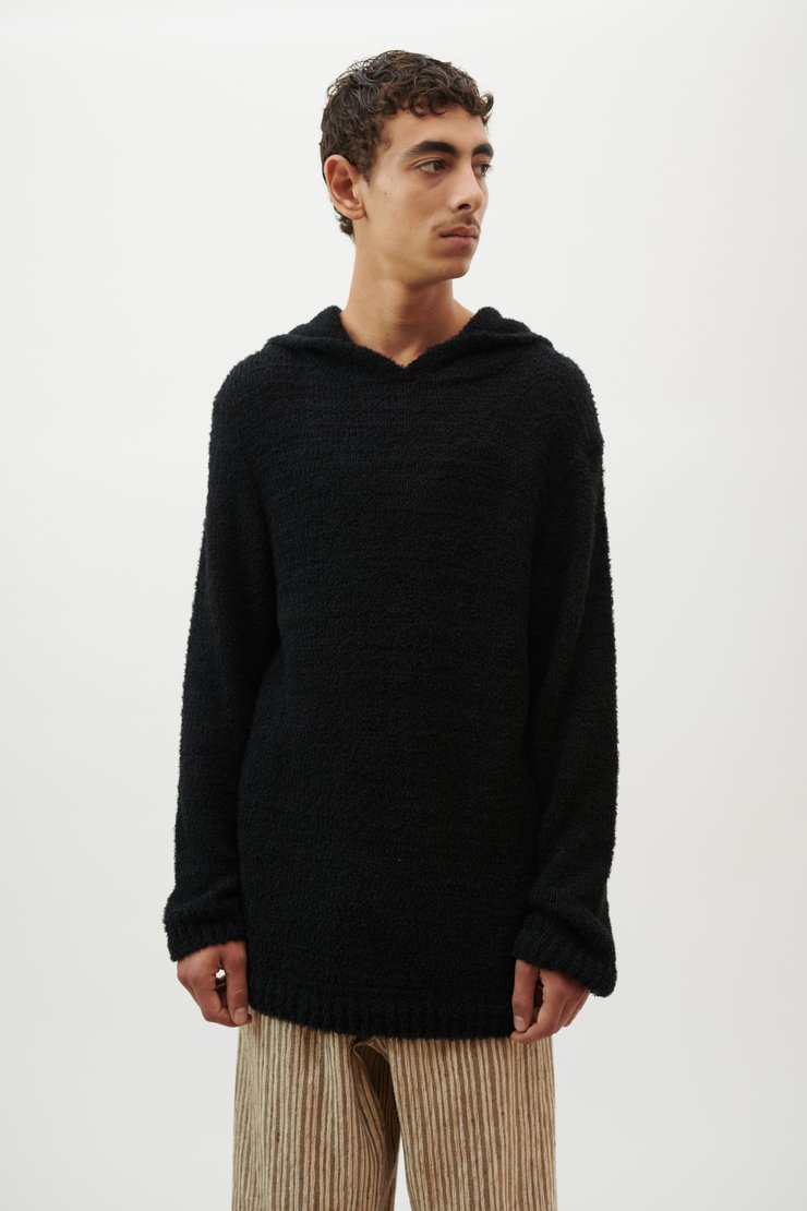 KNIT HOODIE