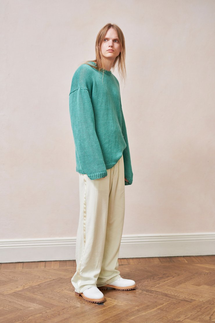 DRAPE TROUSERS SIDE STRIPE