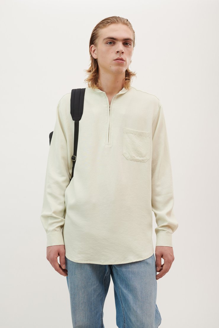 SHAWL ZIP SHIRT