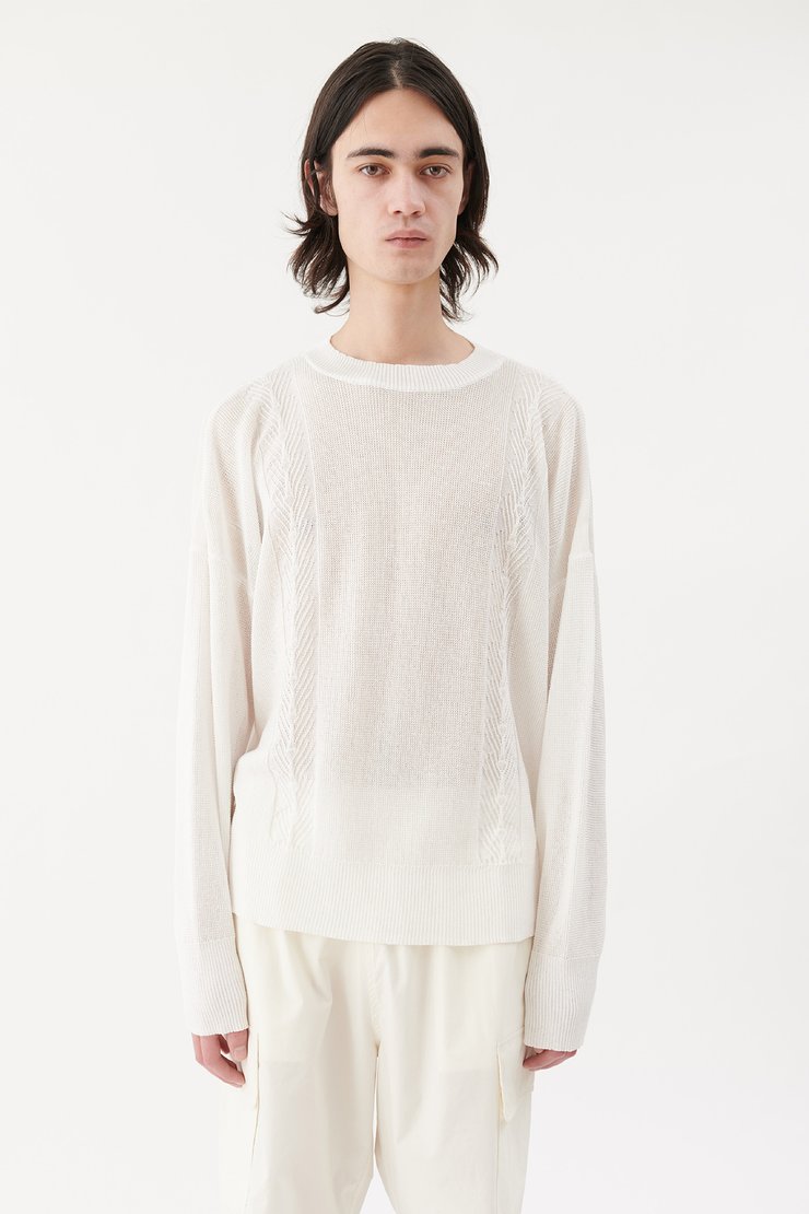 SMOOTH CABLE ROUNDNECK