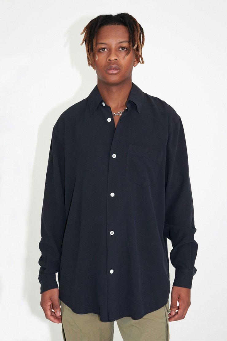 Our Legacy - Initial Shirt Black Fine Silk