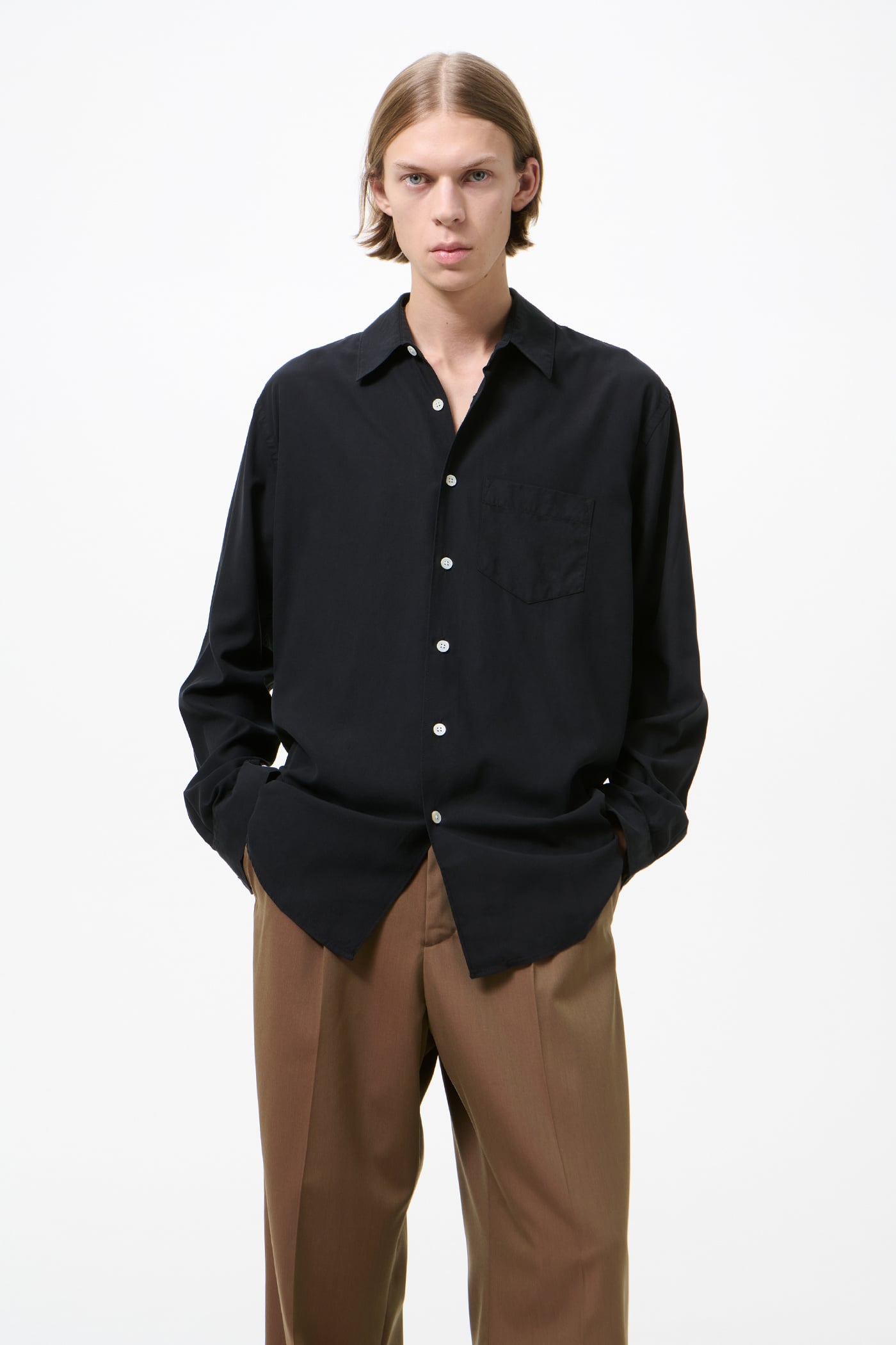 Our Legacy - Initial Shirt Black Fine Silk