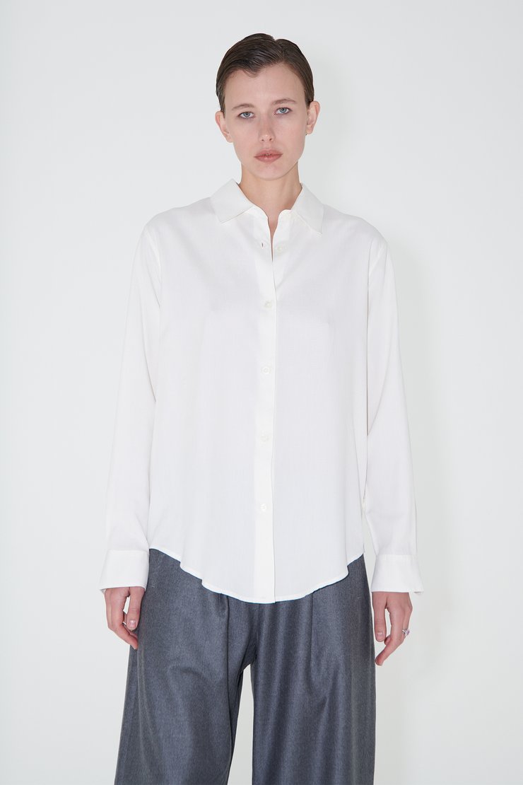 Our Legacy - Line Shirt Off White Fine Silk