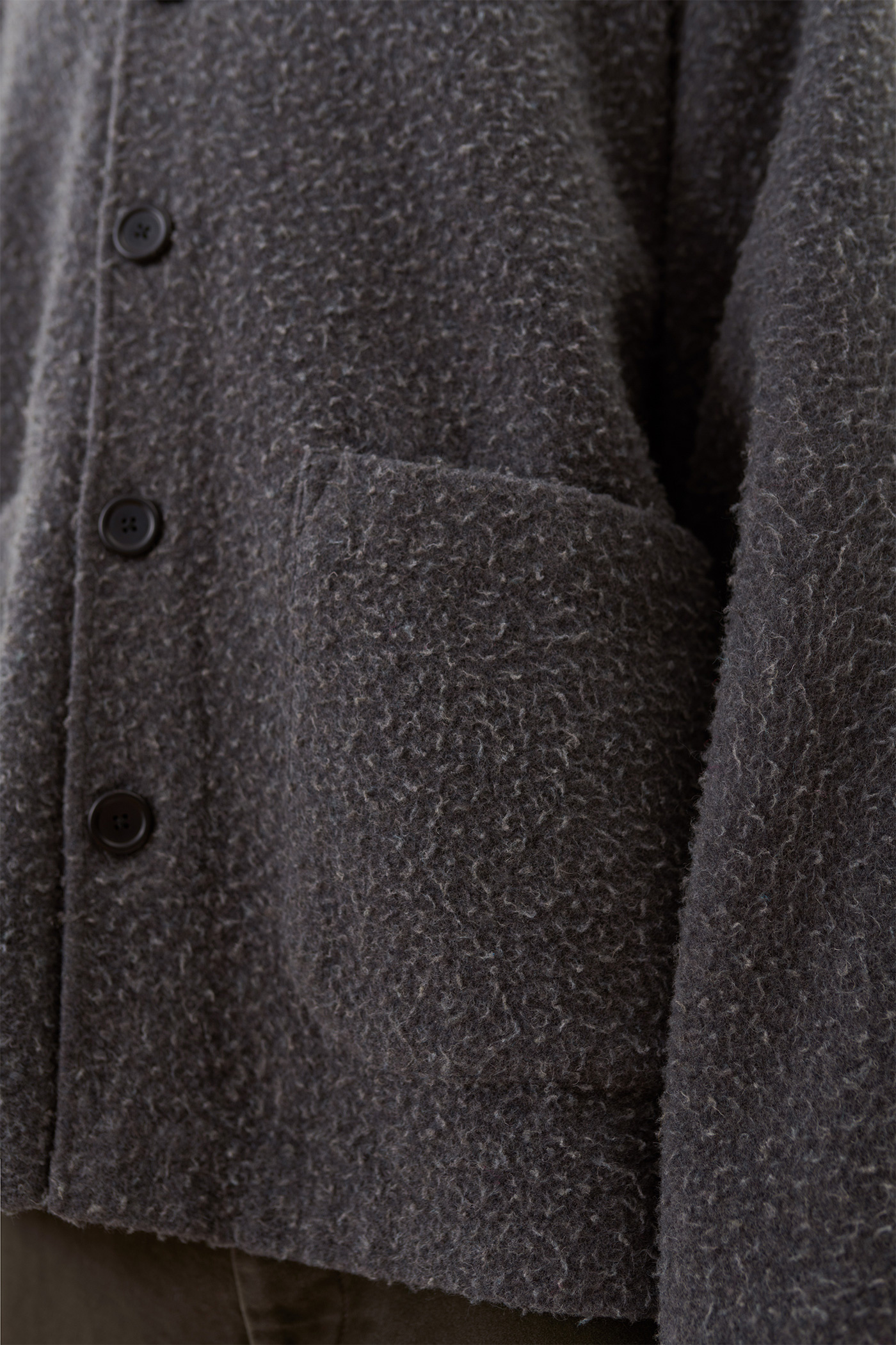 our legacy cardigan shaggy grey