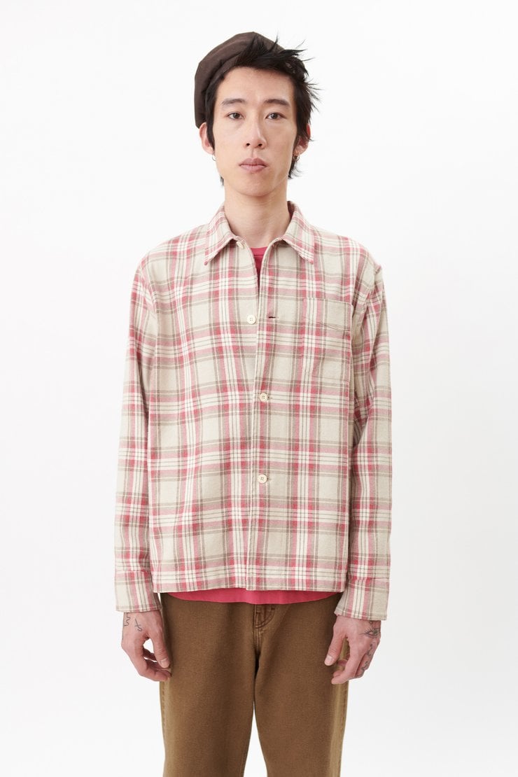 BOX SHIRT PINK CHECK