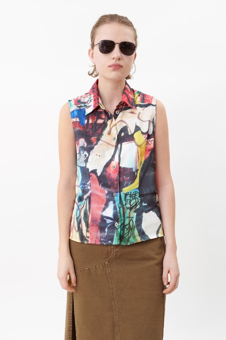 SEMI SLEEVELESS SHIRT
