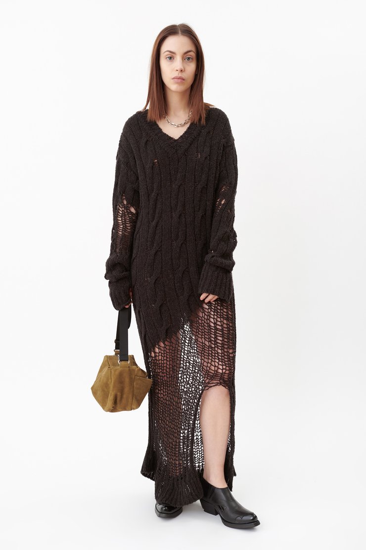 V-NECK DRESS