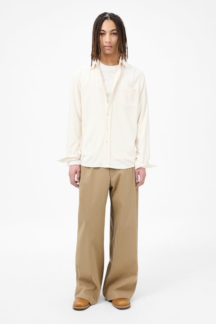 美品/OUR LEGACY CLASSIC SHIRT/WHT SILK/44 Our Legacy - Classic Shirt White Silk