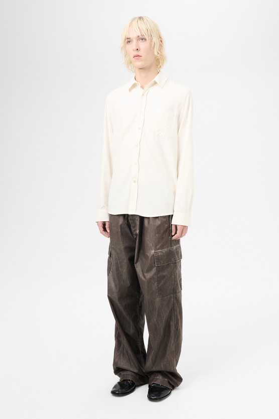 美品/OUR LEGACY CLASSIC SHIRT/WHT SILK/44 Our Legacy - Classic Shirt White Silk