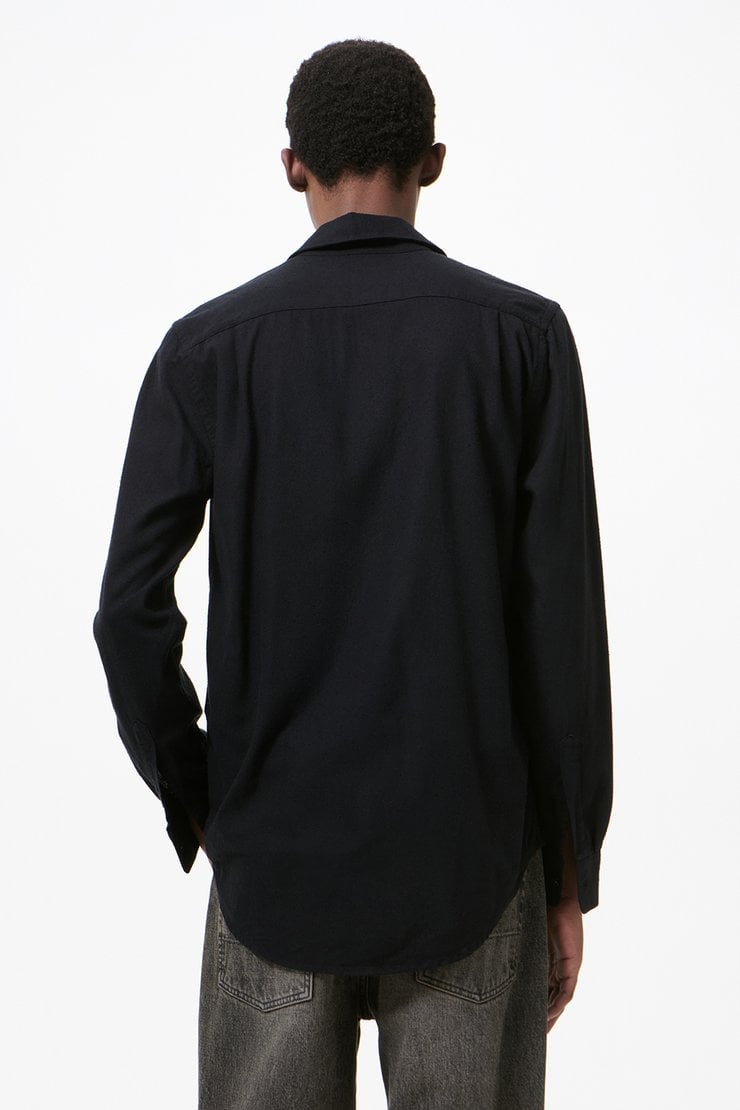 トップス OUR LEGACY CLASSIC SHIRT BLACK SILK 44 Our Legacy - Classic Shirt Black Silk