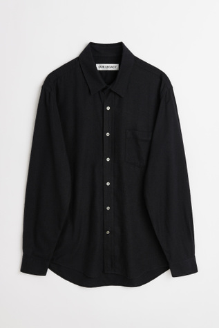 Classic Shirt Black Silk