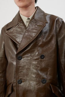Our Legacy - DB Buta Coat Olive Leather