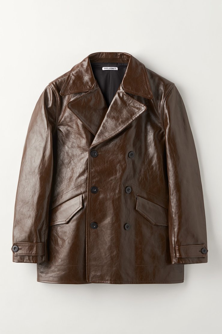 Our Legacy - DB Buta Coat Olive Leather
