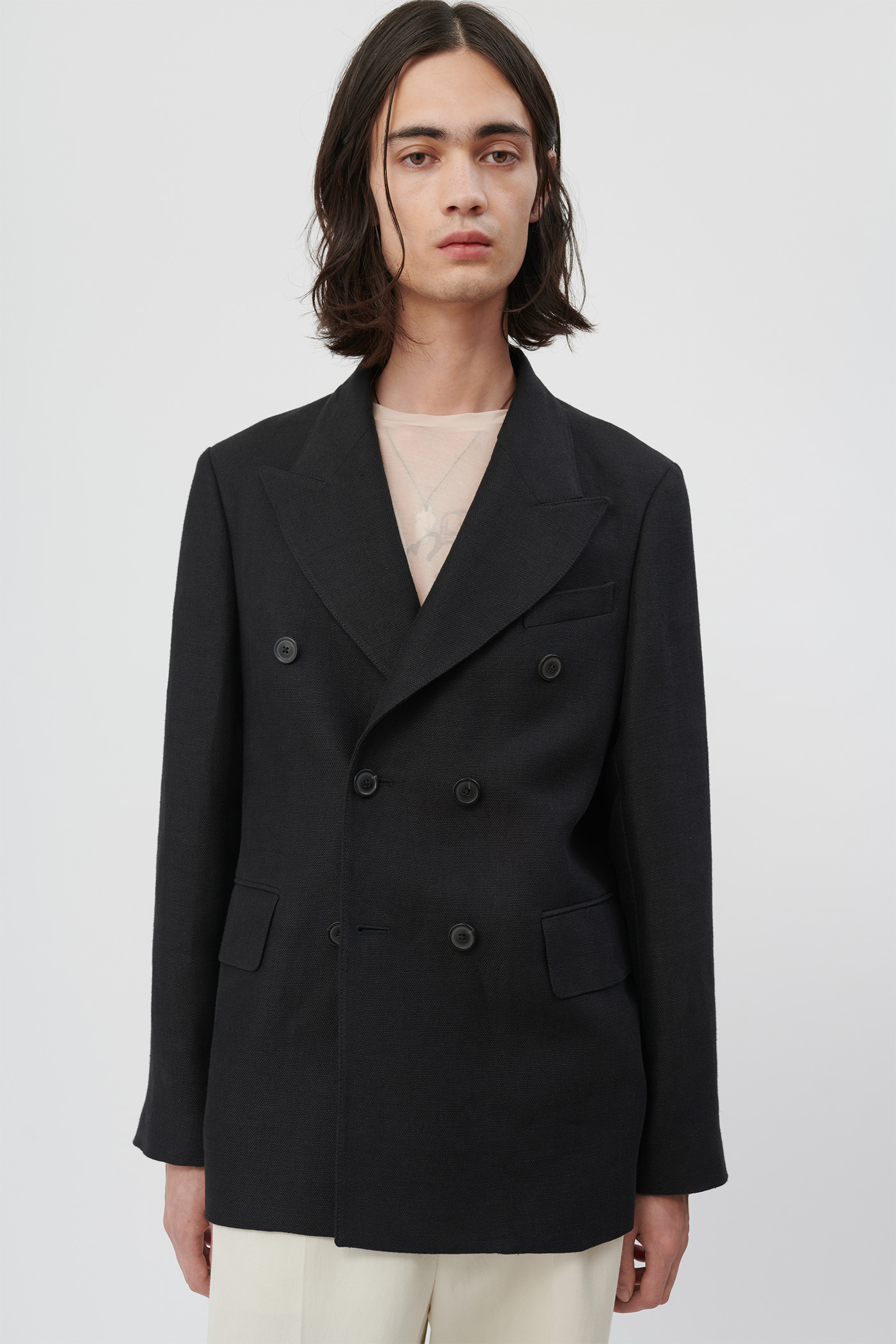 Our Legacy - Unconstructed DB Blazer Black Fine Sack Our Legacy - Unconstructed DB Blazer Black Fine Sack