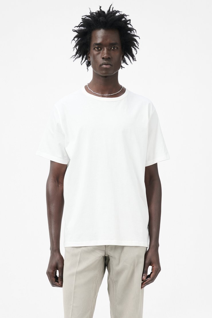 【ロゴサイドパッチ付き】OUR LEGACY Bliss Tシャツ Our Legacy - Bliss T-shirt Washed Black Band Jersey