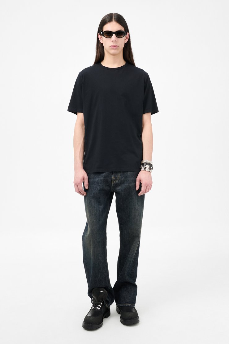 Our Legacy◆BoxコットンTシャツ Box T-Shirt in Worn Black – SVRN