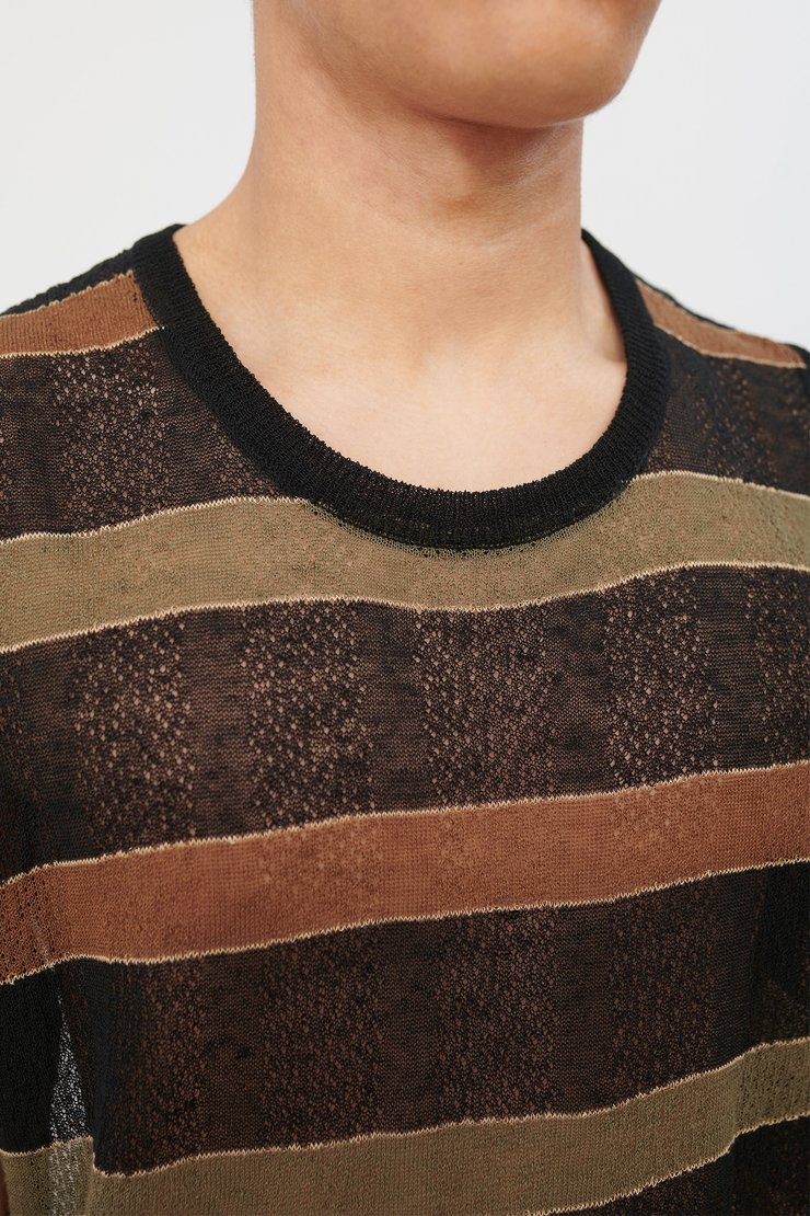 Knitted Singlet Striped Linen Nylon Our Legacy