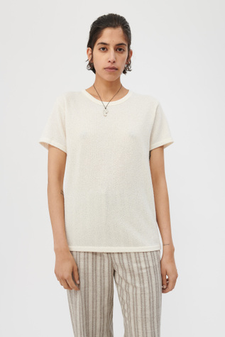 First T-Shirt White Boucle