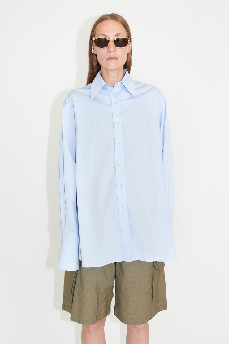 Lend Tuxedo Shirt Business Blue Poplin