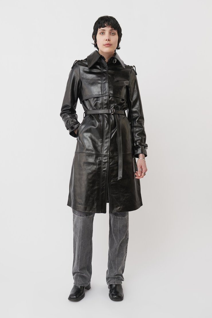 VERVE LEATHER COAT
