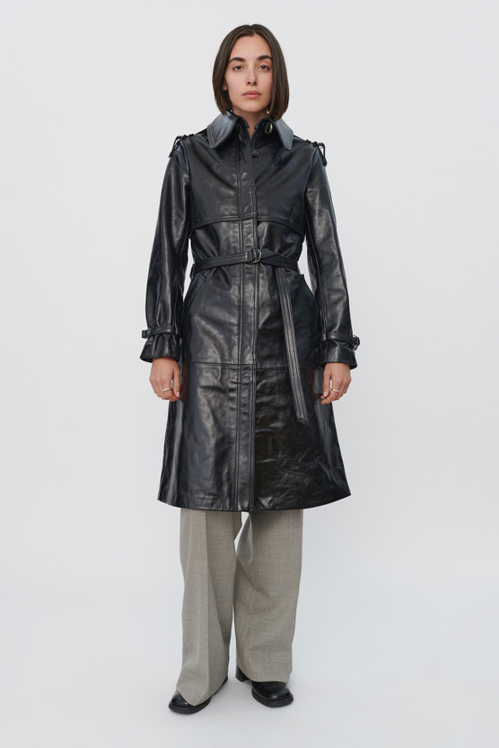 VERVE LEATHER COAT