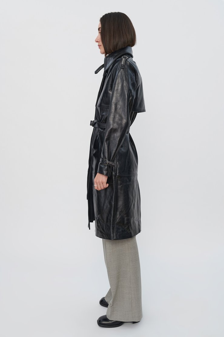 VERVE LEATHER COAT