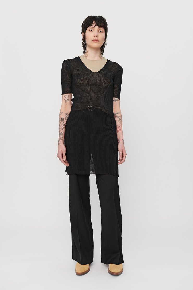 SHORTSLEEVE KNIT DRESS