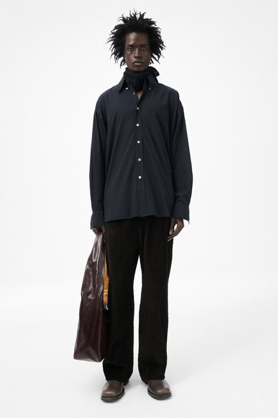 トップス OUR LEGACY Borrowed BD Shirt MR192BB Our Legacy - Borrowed BD Shirt Black Voile