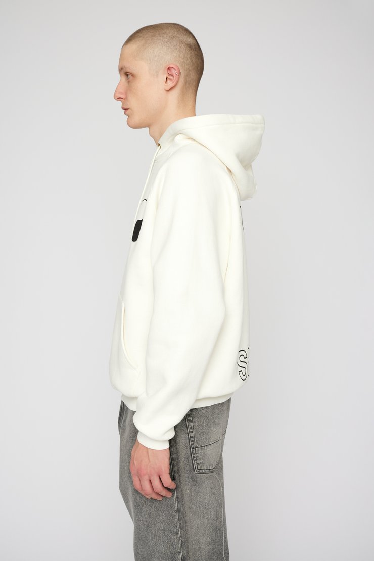 Our Legacy - Work Shop Hood White Yin Yang Print