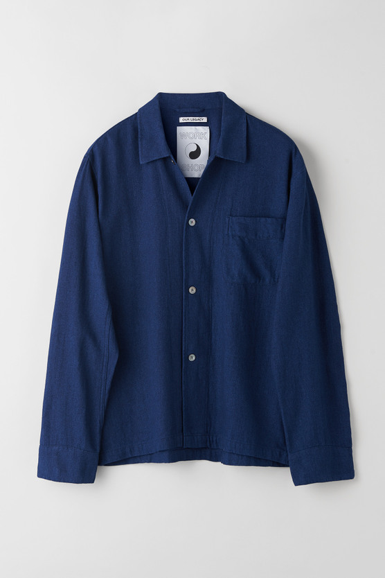 OUR LEGACY / 長袖シャツ/44/コットン/BLU/m2232pa Our Legacy - Box Shirt Indigo Mussola