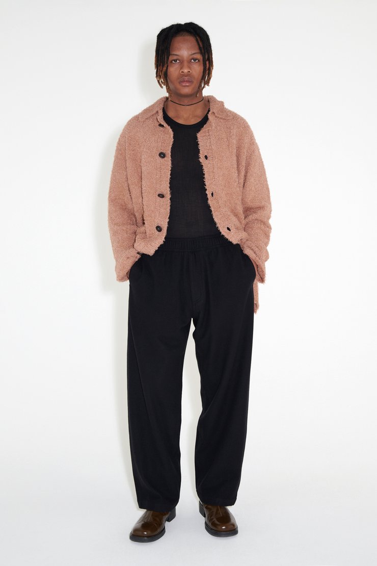 Drape Trousers Black Wool