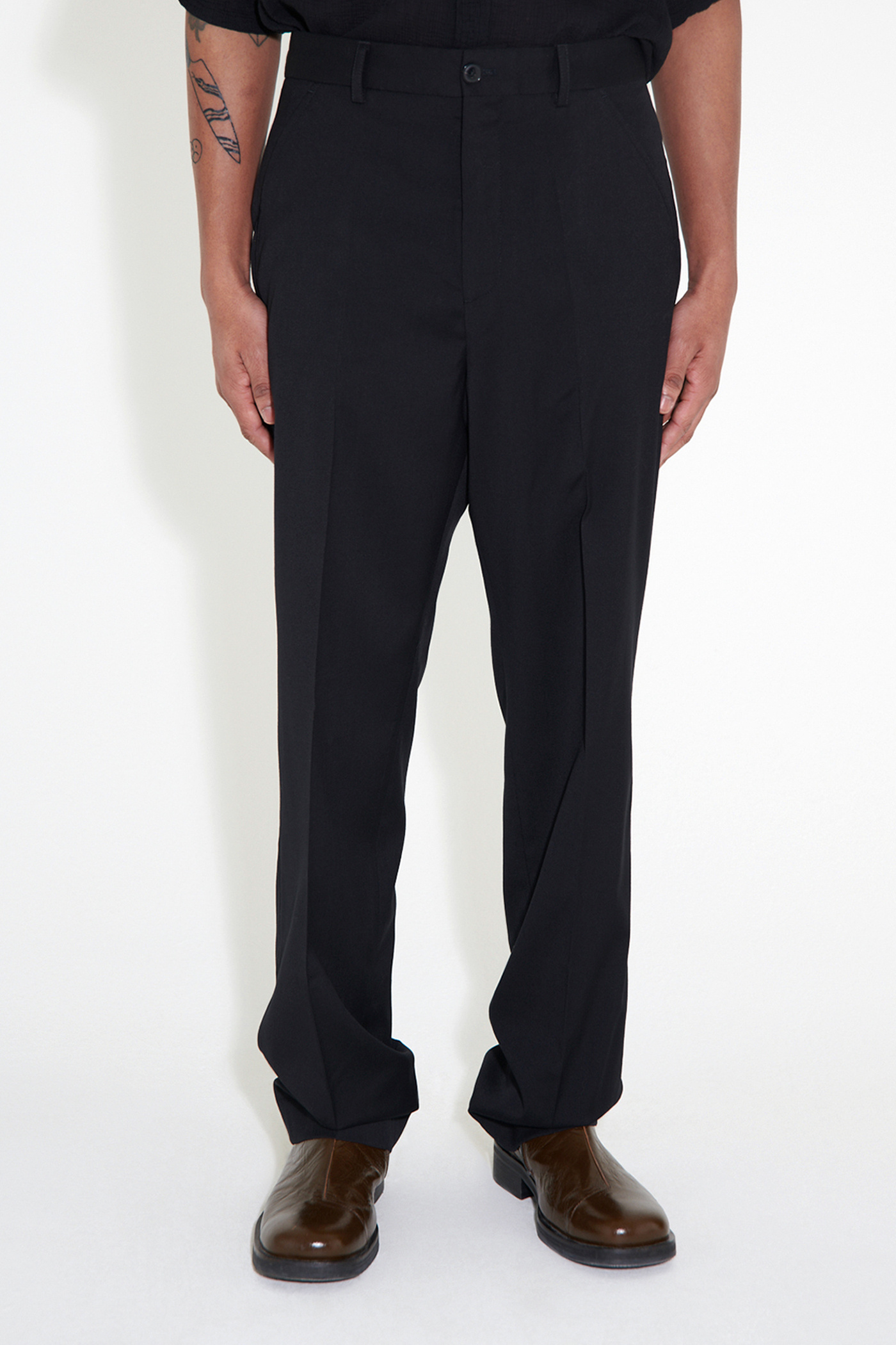 High Top Chino Black Recycled Poly
