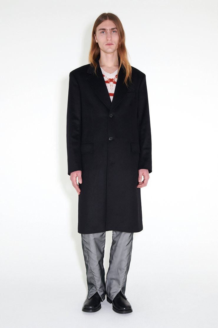 Dolphin Coat Black Heavy Melton