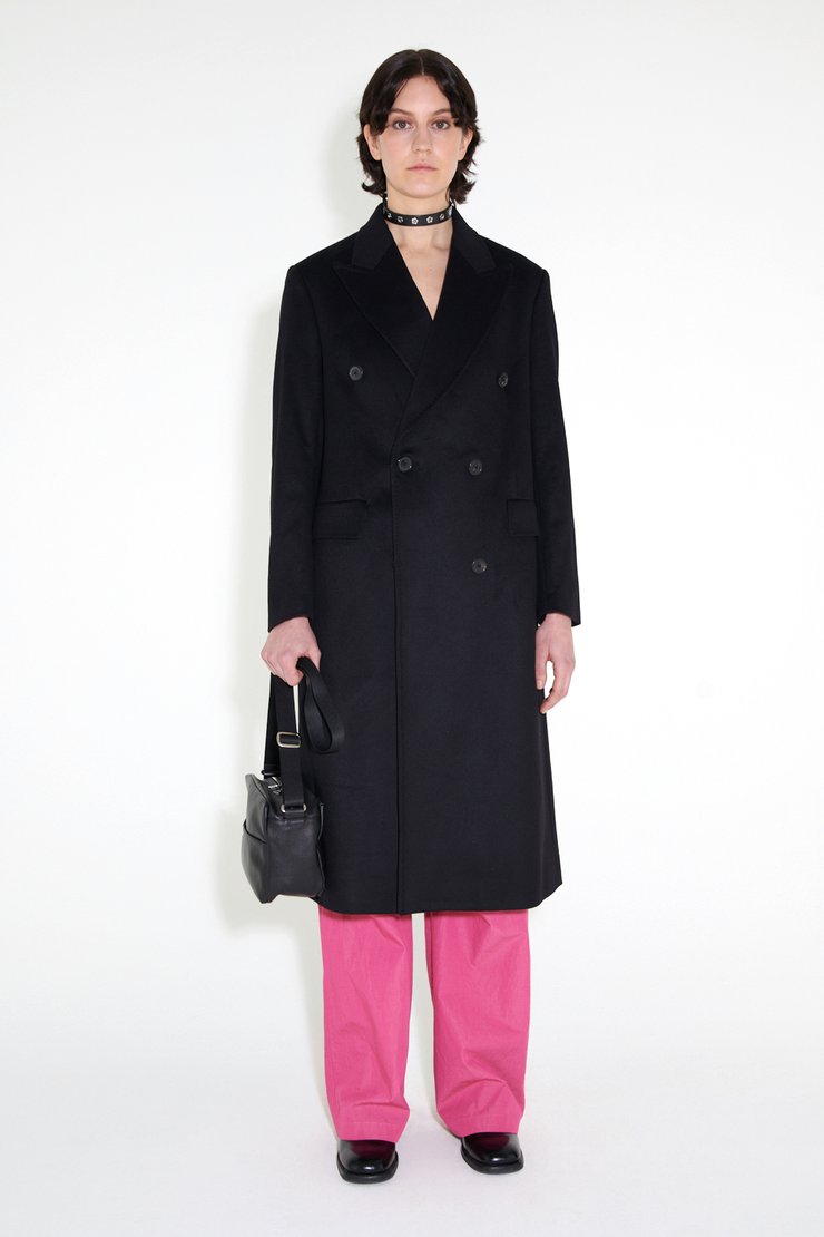 Db Coat Black Heavy Melton