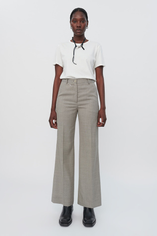 Soul Trouser Taupe Grey Melange Wool