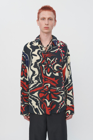Coco Shirt Psychedelic Flower Print