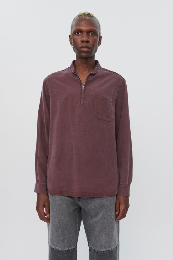 SHAWL ZIP SHIRT