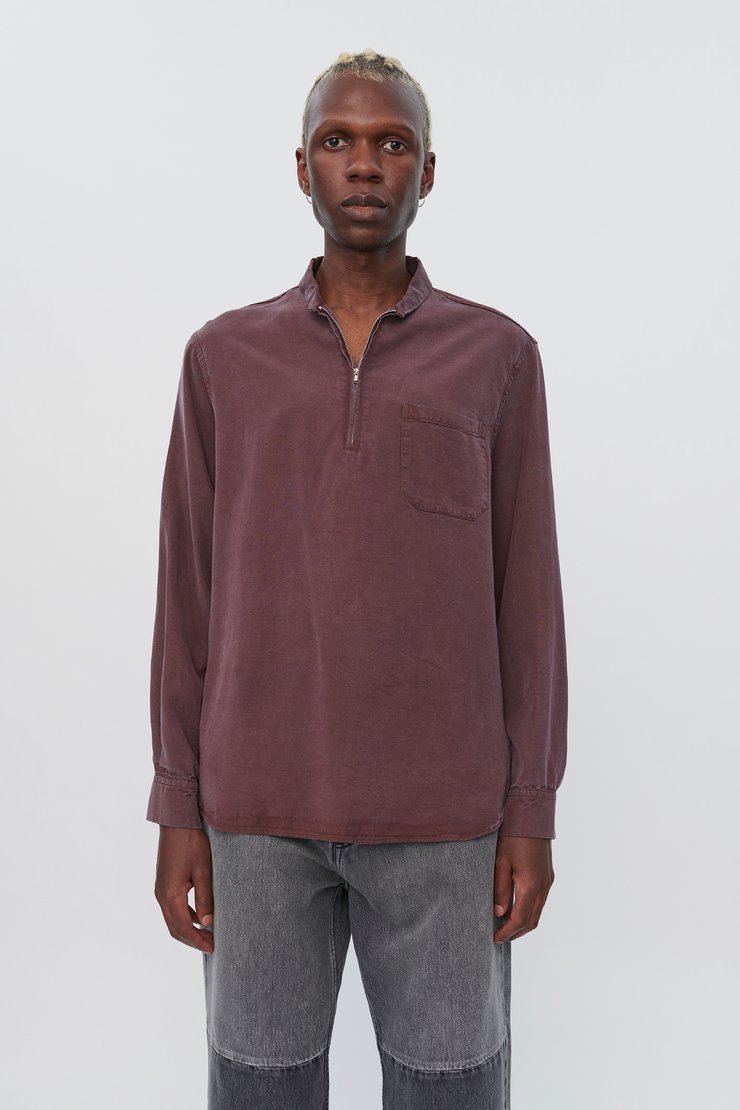 SHAWL ZIP SHIRT
