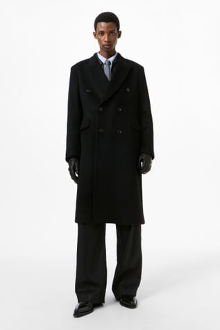 Our Legacy - Whale Coat Black Hairy Wool