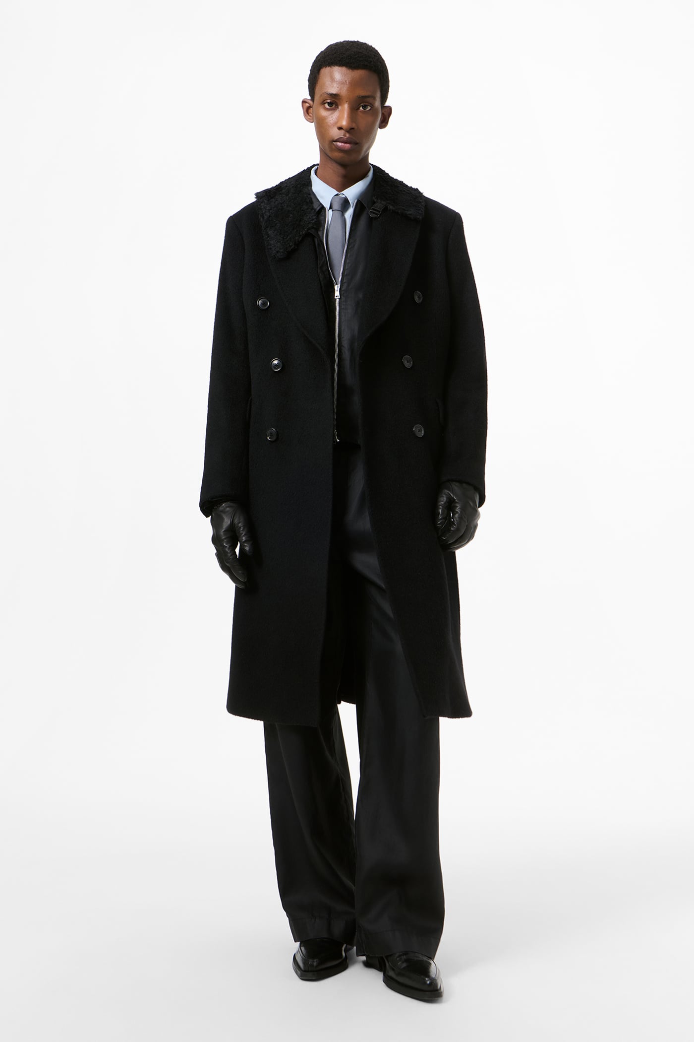 ジャケット・アウター OUR LEGACY whale coat size 46 Our Legacy - Whale Coat Black Hairy Wool