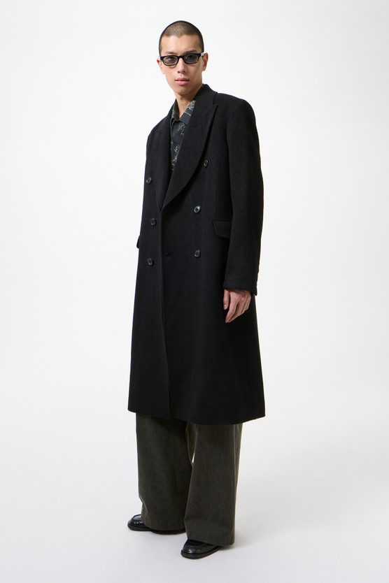 ひ*様 OUR LEGACY whale coat ウールモヘアコート　サイズ5 Our Legacy - Whale Coat Black Hairy Wool