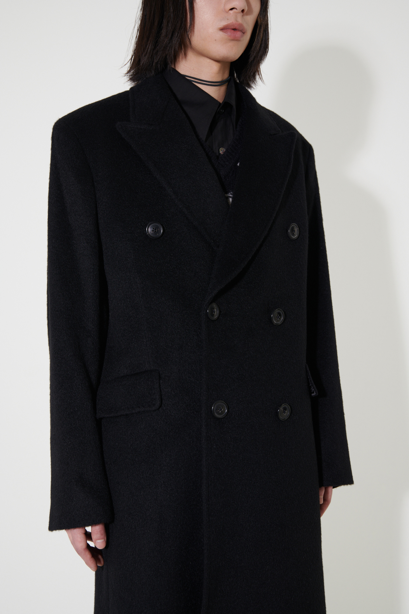 Our Legacy - Whale Coat Black Hairy Wool