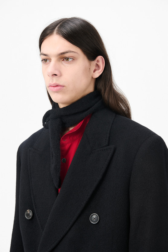 Our Legacy - Whale Coat Black Hairy Wool
