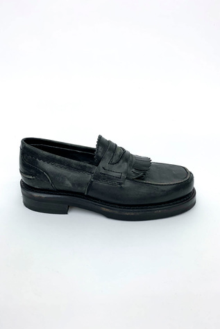 Loafer Worn Black Leather
