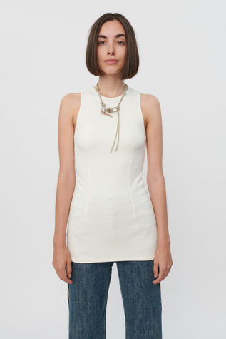 Racer Tank White Verve Jersey
